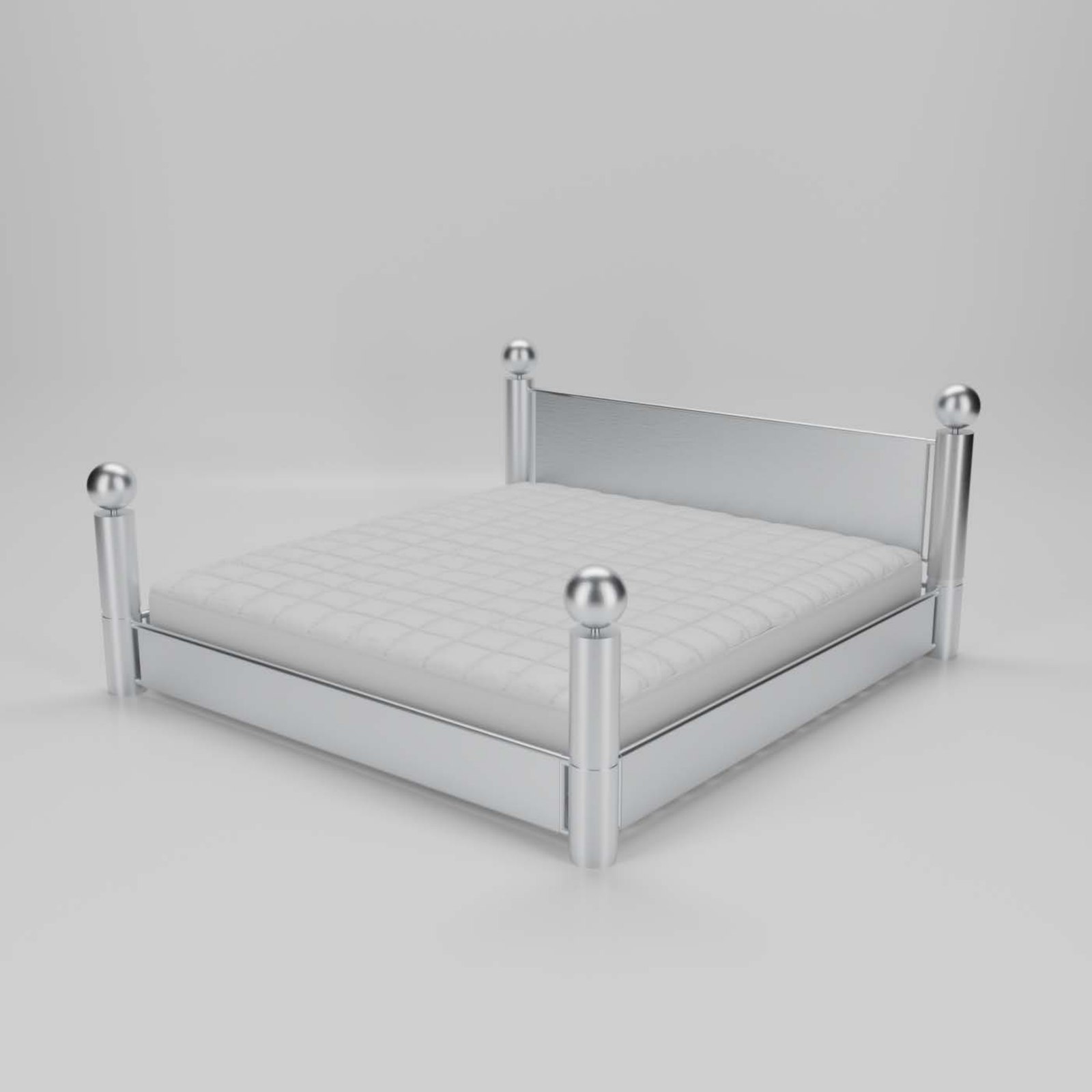 Frame render with mattress added, no brass accents
